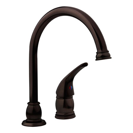 Dura Faucet DESIGNER PEDESTAL GOOSE NECK RV KITCHEN FAUCET - VENETIAN BRONZE DF-NMK301-VB